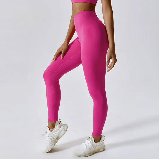 Women Gym Yoga Seamless Pants Sport Clothes Stretchy High Waist Athletic Exercise Fitness Leggings Activewear Push Up Tights