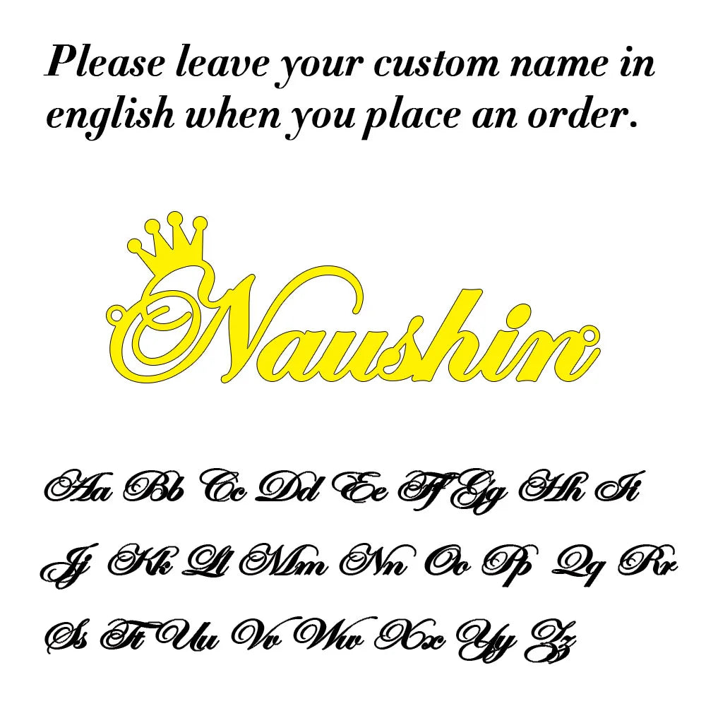 Custom Name Necklace for Women Personalised Cursive Letter Pendant Stainless Steel Jewelry Men Chain Choker Collar New 2024