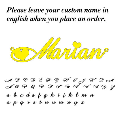 Custom Name Necklace for Women Personalised Cursive Letter Pendant Stainless Steel Jewelry Men Chain Choker Collar New 2024