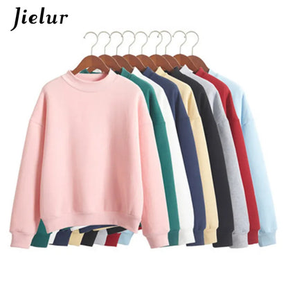 M-Xxl Cute Women Hoodies Pullover 9 Colors Autumn Coat Winter