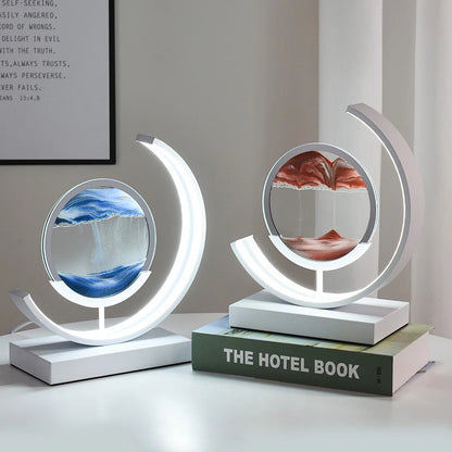 Tiktok Trending Product  Creative 3D Glass Sandscape in Motion Hourglass