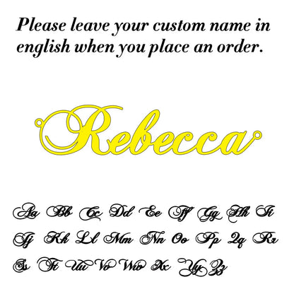 Custom Name Necklace for Women Personalised Cursive Letter Pendant Stainless Steel Jewelry Men Chain Choker Collar New 2024