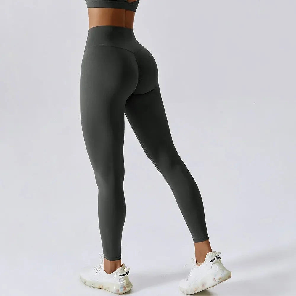 Women Gym Yoga Seamless Pants Sport Clothes Stretchy High Waist Athletic Exercise Fitness Leggings Activewear Push Up Tights