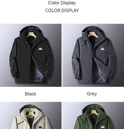 Kappa Jacket Men's Autumn Winter 2024 New Luxury Brand Loose Windbreaker Outdoor Multi-pocket Windproof Waterproof Jackets Top