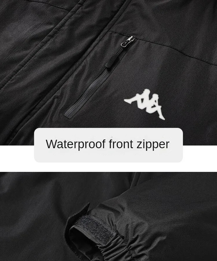 Kappa Jacket Men's Autumn Winter 2024 New Luxury Brand Loose Windbreaker Outdoor Multi-pocket Windproof Waterproof Jackets Top