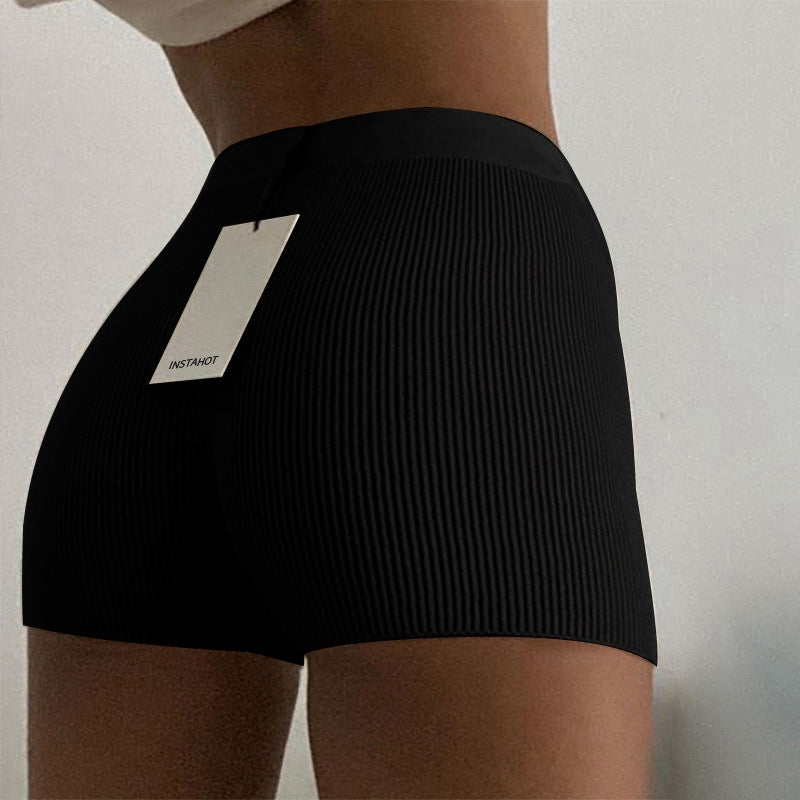 Trending Products New High Waist Woven Summer Ribbed