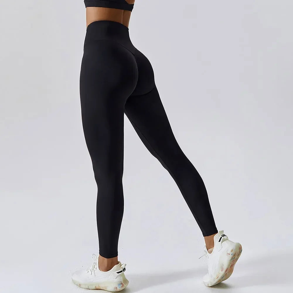 Women Gym Yoga Seamless Pants Sport Clothes Stretchy High Waist Athletic Exercise Fitness Leggings Activewear Push Up Tights