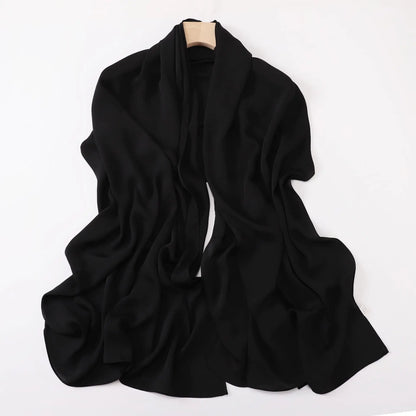 70*175CM Premium Muslim Chiffon Hijabs Scarf Women Solid Color Head Wraps Women Hijabs Scarves Foulard Femme Muslim Veil