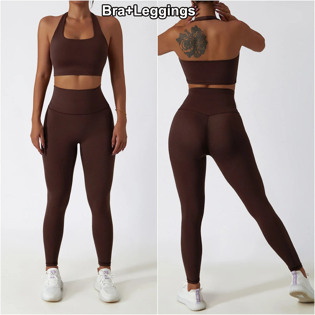 Women Gym Set Full Zip Long Sleeve Jacket Workout Yoga Running Leggings Sports Bra Stretch Women Fitness Outfit Women Activewear