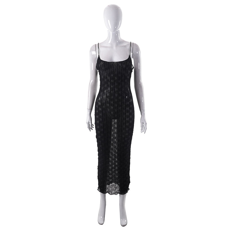 Mesh Sexy Dresses Women Casual Bodycon Ladies Dress