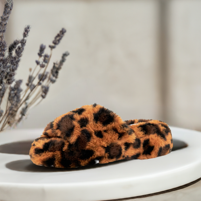 Women's Geneva Faux Fur Slipper Leopard